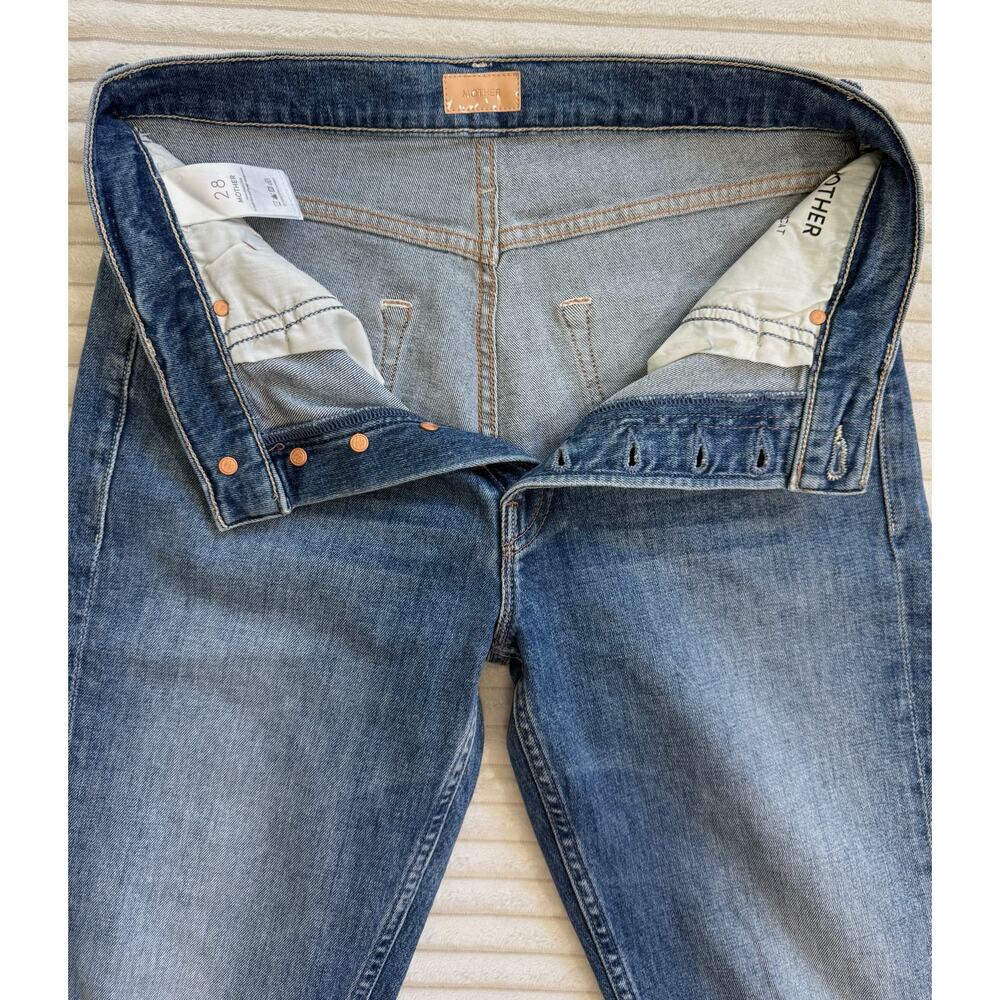 Mother The Pixie Tomcat Crop size 28 Not Cut & Pasted Ankle Jeans - Picture 7 of 15